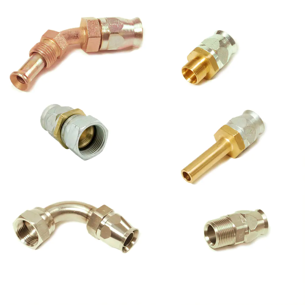 派克90系列，現場可拆式軟管接頭，用于PTFE 軟管連接